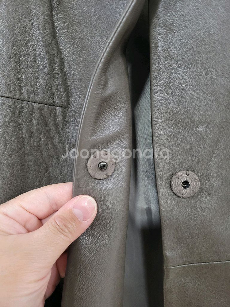더아이잗컬렉션 양가죽 자켓 택포3.5안원--5