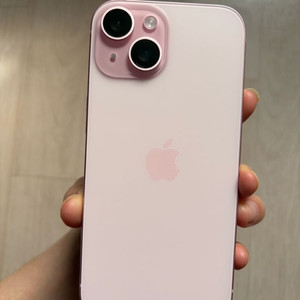 아이폰 15 핑크 리퍼 배터리 100 사이클 0