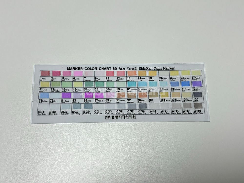 신한 터치 트윈 마카 60색 A 세트--3
