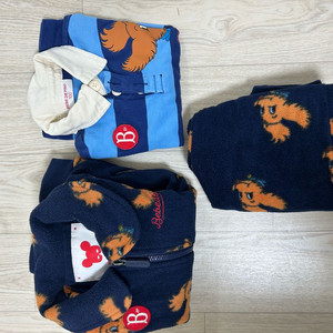 베베드피노 제스 플리스 등 상하의 3개 100 사이즈.