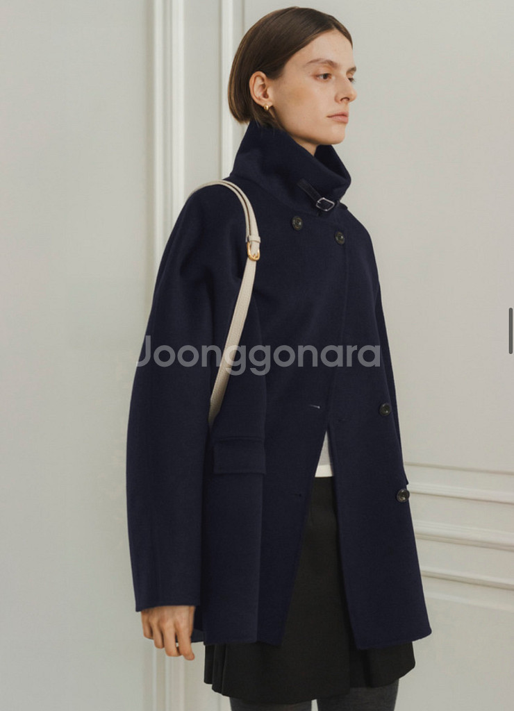 유메르 모엘 캐시미어 코트 네이비 15프로가로 양도--1