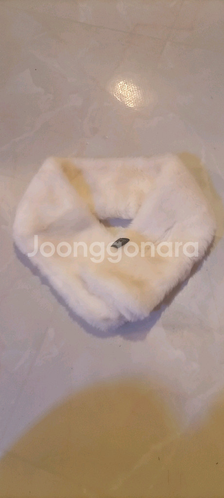 Marja Kurki 퍼 목도리 아이보리--1