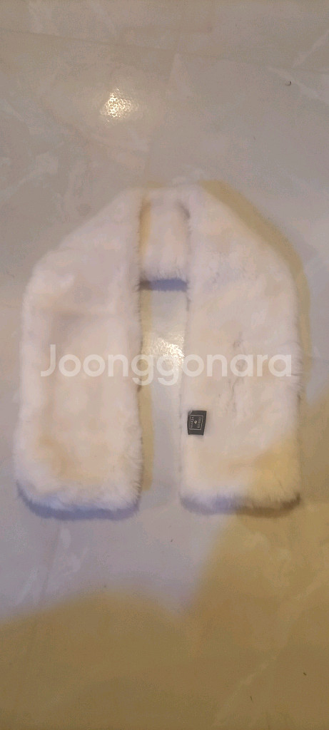 Marja Kurki 퍼 목도리 아이보리--2