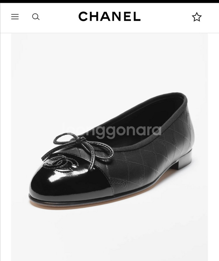 샤넬 플랫 새상품급--0
