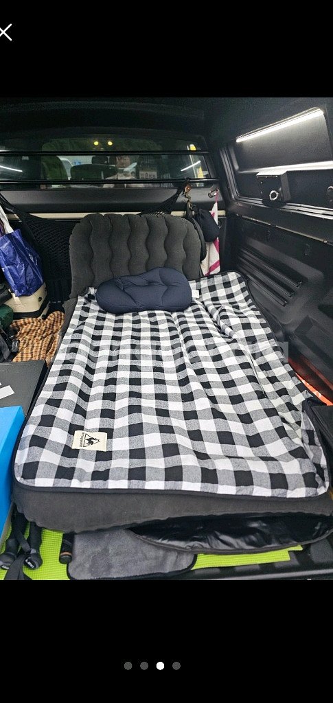 차량용 에어매트 튜브형 1회피칭한상태--1