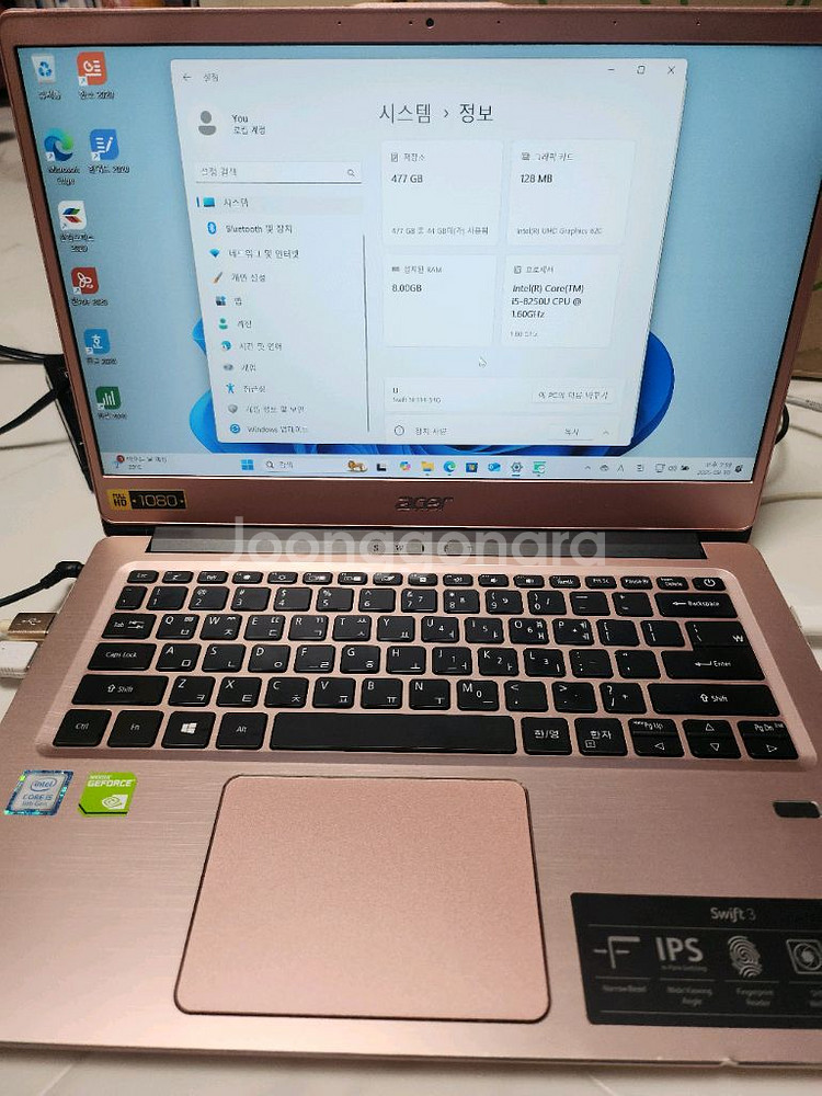 에이서 게이밍 노트북(스위프트, 512기가SSD)--2