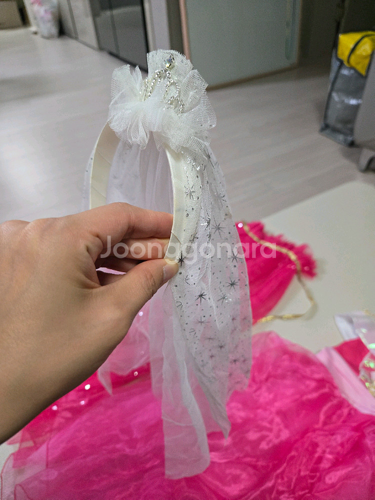 엘사 할로윈 코스튬 공주의상 및 구두 소품 일괄--7