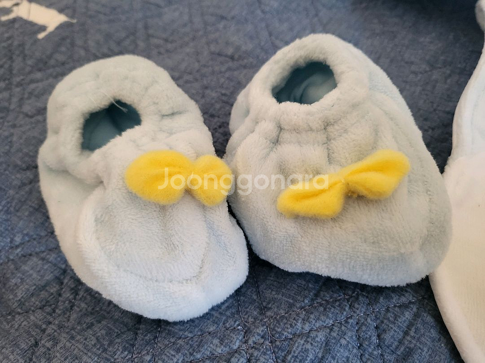 토토로 베이비 모자, 턱받이, 덧신 세트--4