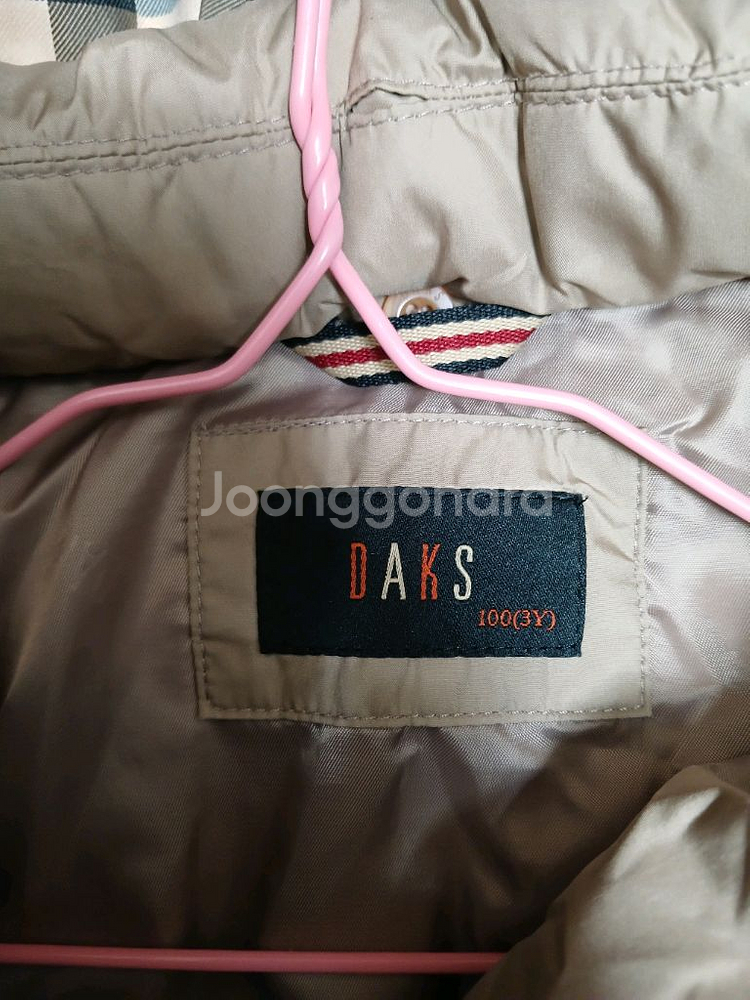 닥스 키즈 패딩 다운점퍼 사이즈 100(3y)--3