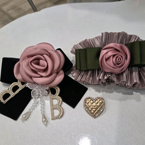 로즈장미 헤어밴드 새거 샤넬 핸드메이드