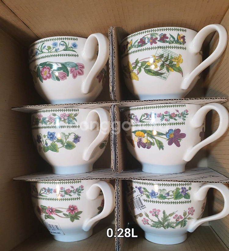 영국 포트메리온 베리에이션찻잔0.28L 6조 일괄--0