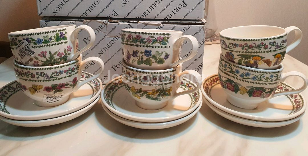 영국 포트메리온 베리에이션찻잔0.28L 6조 일괄--2