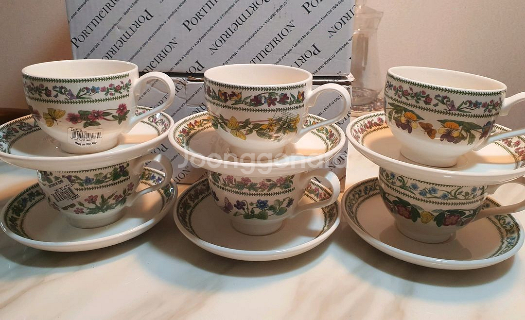 영국 포트메리온 베리에이션찻잔0.28L 6조 일괄--3