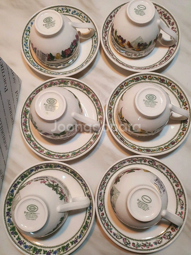 영국 포트메리온 베리에이션찻잔0.28L 6조 일괄--4