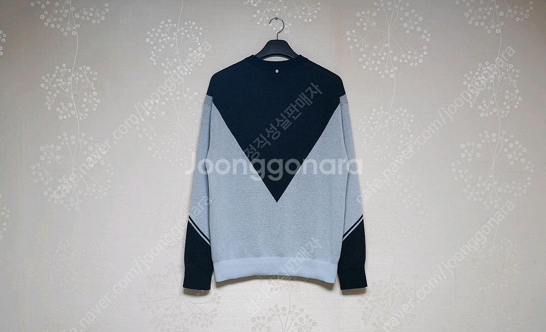 시스템옴므 울 혼방 컬러 블록 니트--1