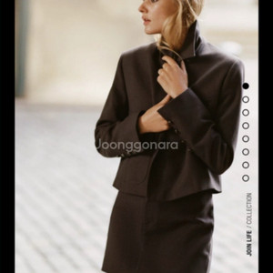 최종가 자라 체크 크롭 블레이저 셋트 xs 새상품