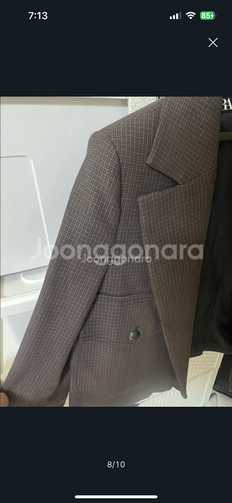 최종가 자라 체크 크롭 블레이저 셋트 xs 새상품--7