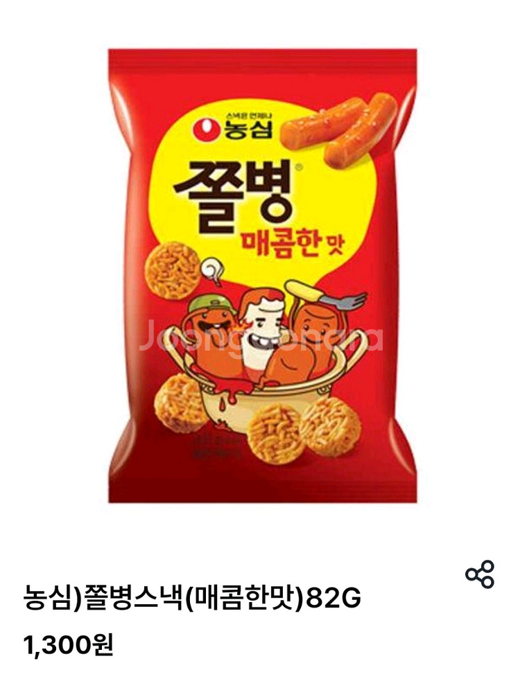 즉답/600할인]이마트24 쫄병스낵 매콤한맛(편의점과자--0