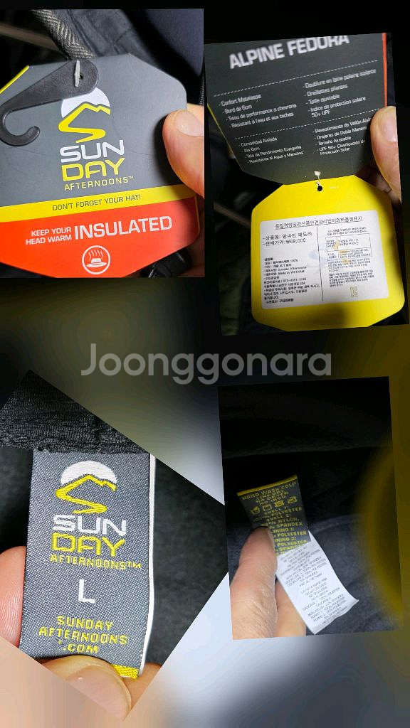 유 인터내셔널--알파인 페도라 모자(택/미사용품)--4