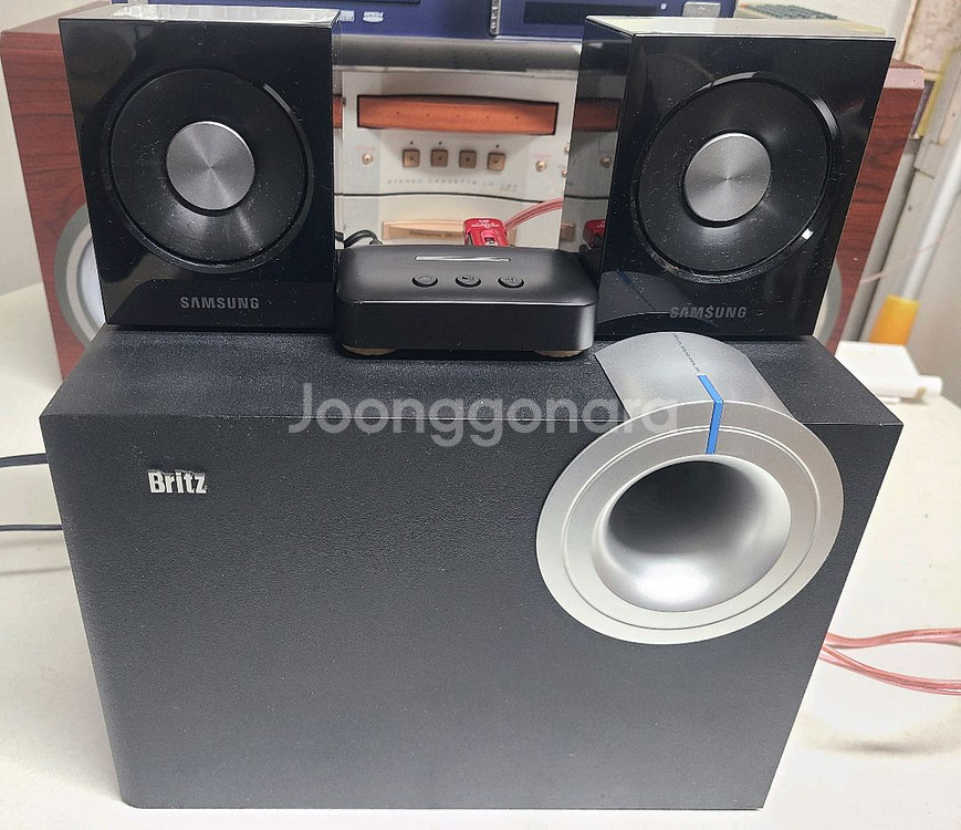 블루투스 스피커(브리츠우퍼+삼성위성+블루투스리시브)--0