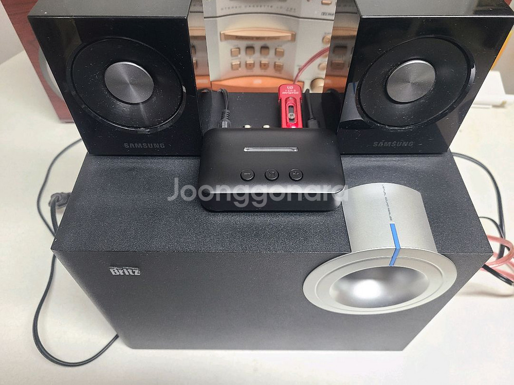 블루투스 스피커(브리츠우퍼+삼성위성+블루투스리시브)--1