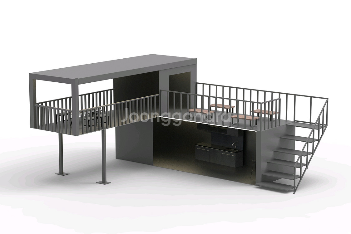 행사용 2층 컨테이너 부스--0