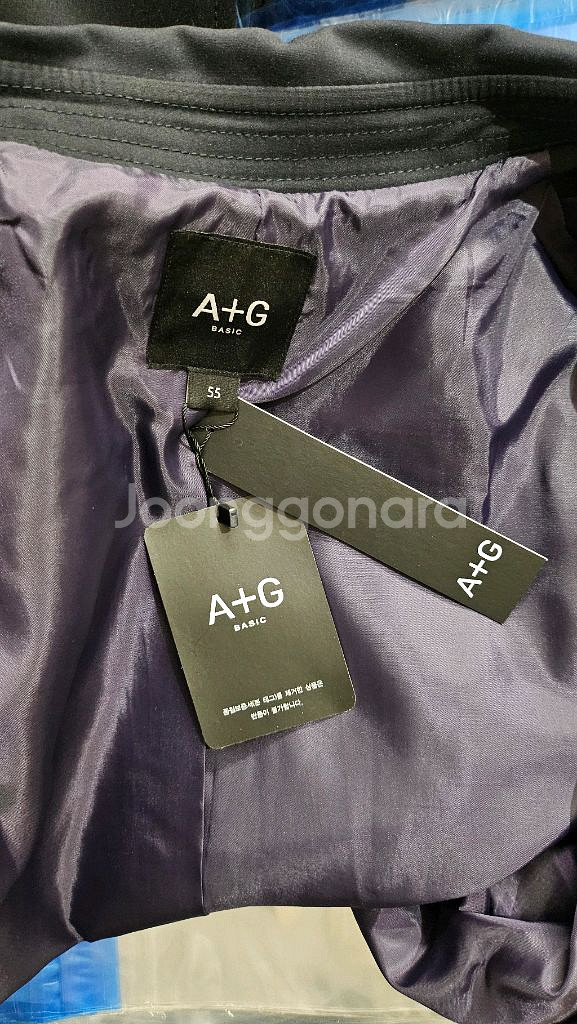 (택있는새상품)프라다원단느낌 버버리감성 네이비 더블 트렌치코트 55--8