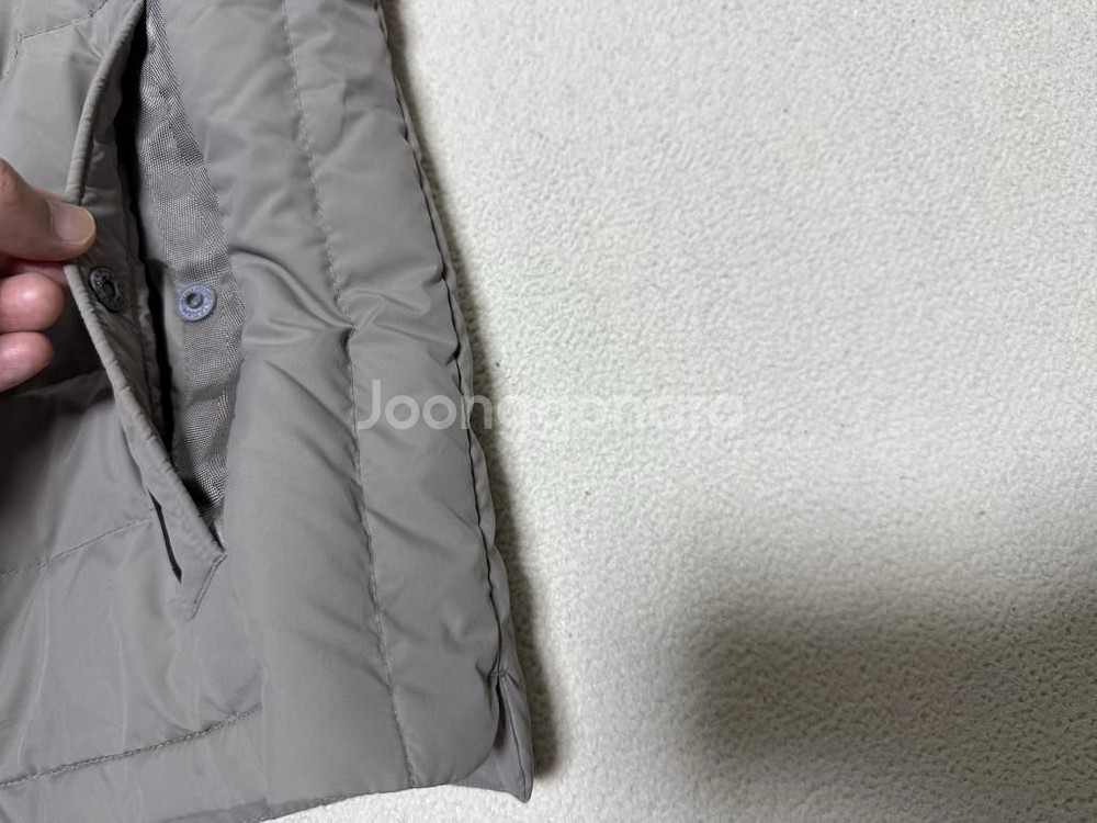 올젠 구스다운 경량패딩 조끼 남성용 105사이즈--3