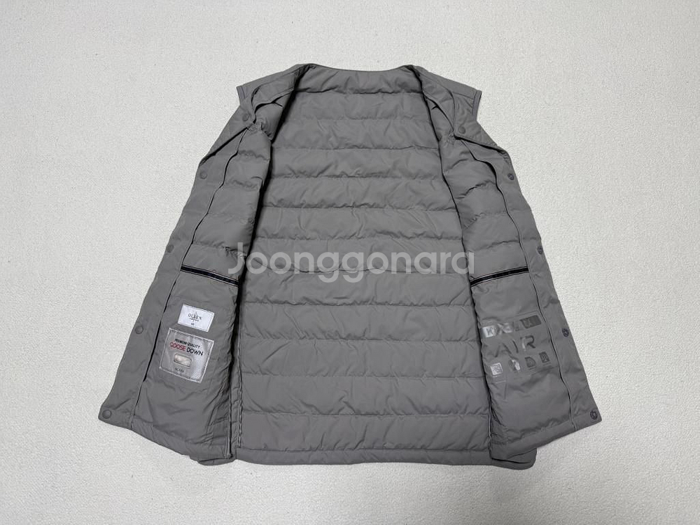 올젠 구스다운 경량패딩 조끼 남성용 105사이즈--1