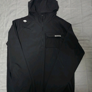 데상트 블랙 후드 바람막이 & 바지1세트