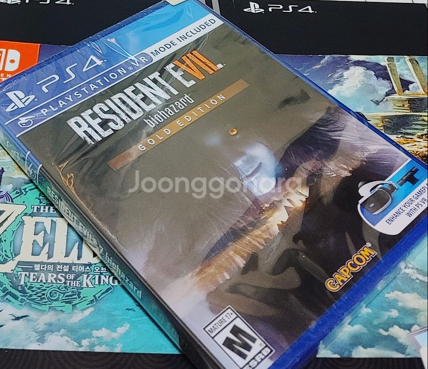 (미개봉)PS4바이오하자드7 골드에디션 무삭제팝니다!--2