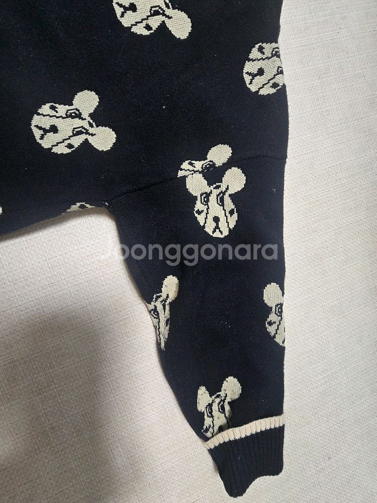 리미떼두두 가디건S 곰 베어 블랙 택포--7