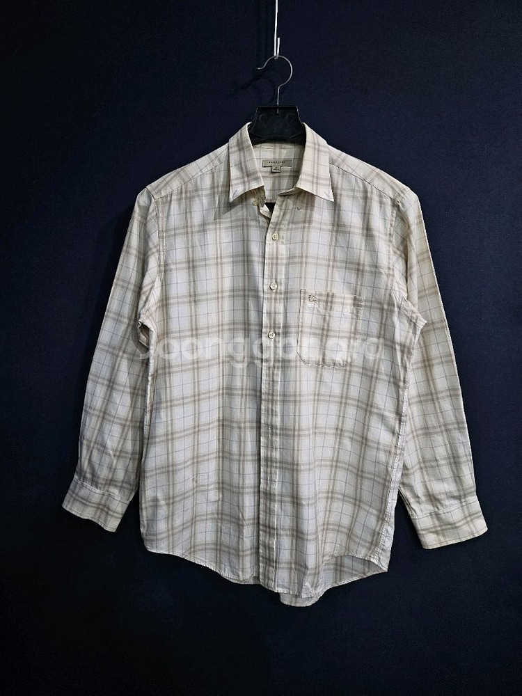 버버리 스트라이프 체크 남성 100 긴팔셔츠--0