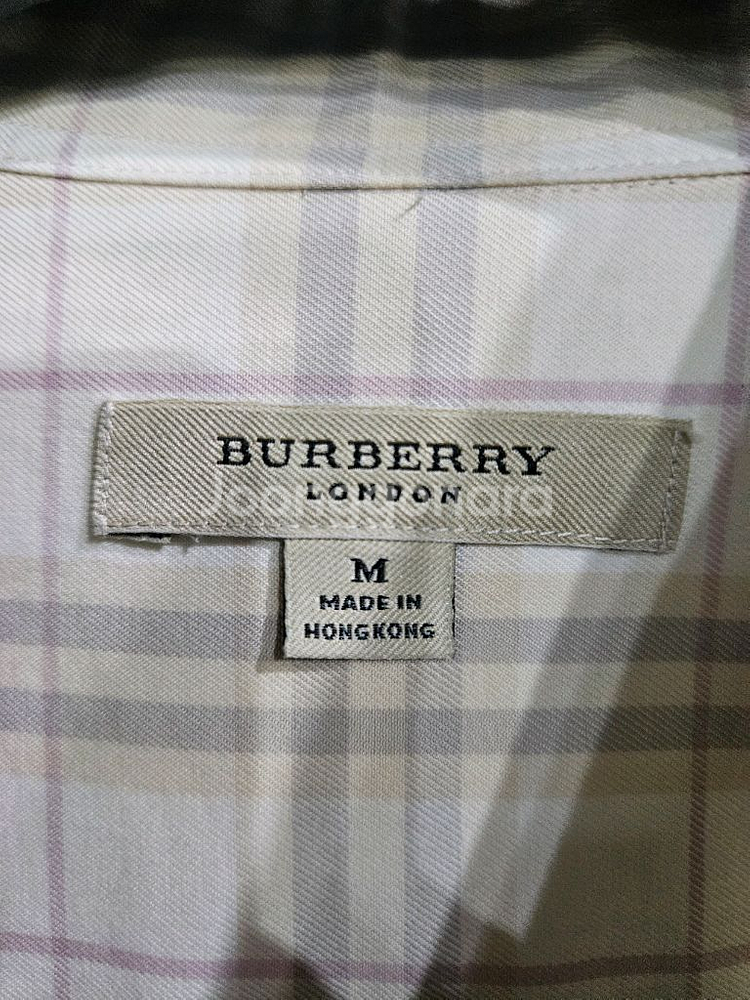 버버리 스트라이프 체크 남성 100 긴팔셔츠--2