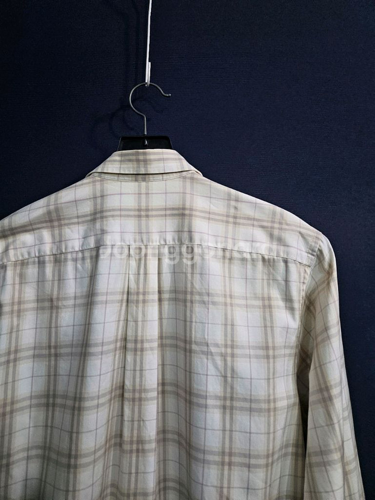 버버리 스트라이프 체크 남성 100 긴팔셔츠--7