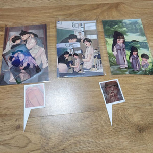 야화첩 투니크 5만원 특전 엽서 포카 3종 44500원