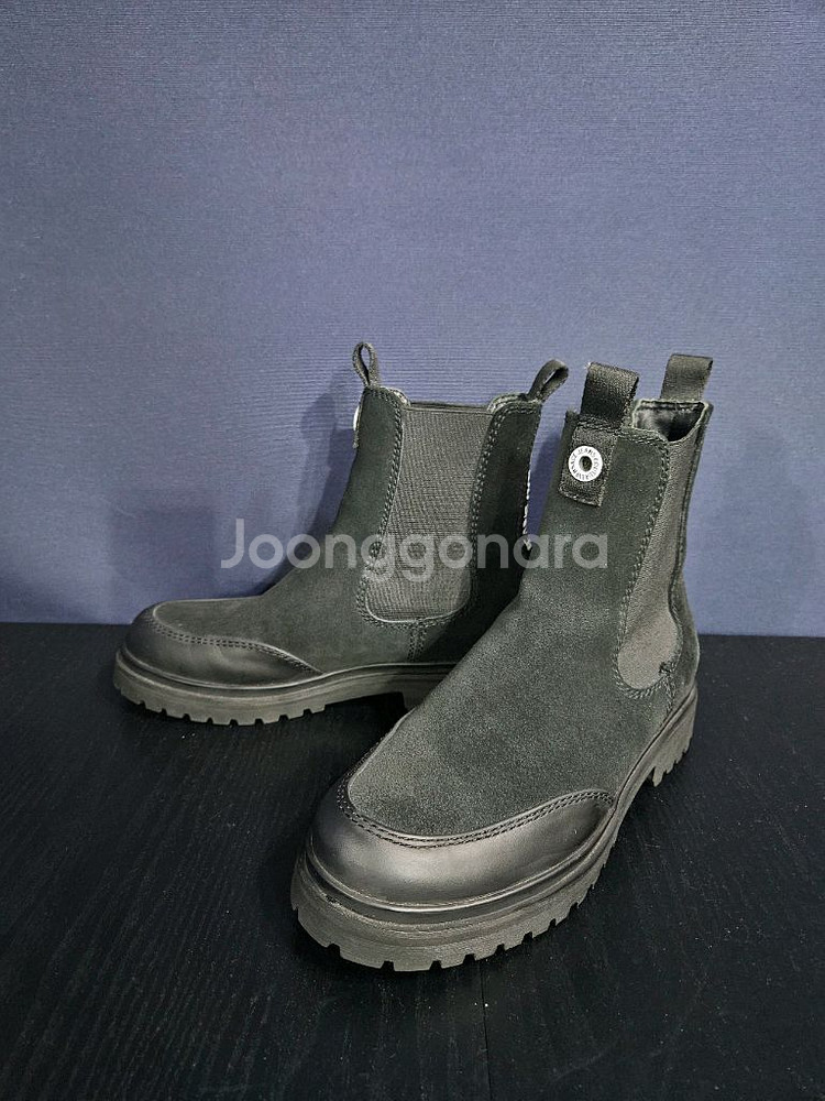 베르사체 진 쿠튀르 블랙컬러 남성 255 세무 부츠--1