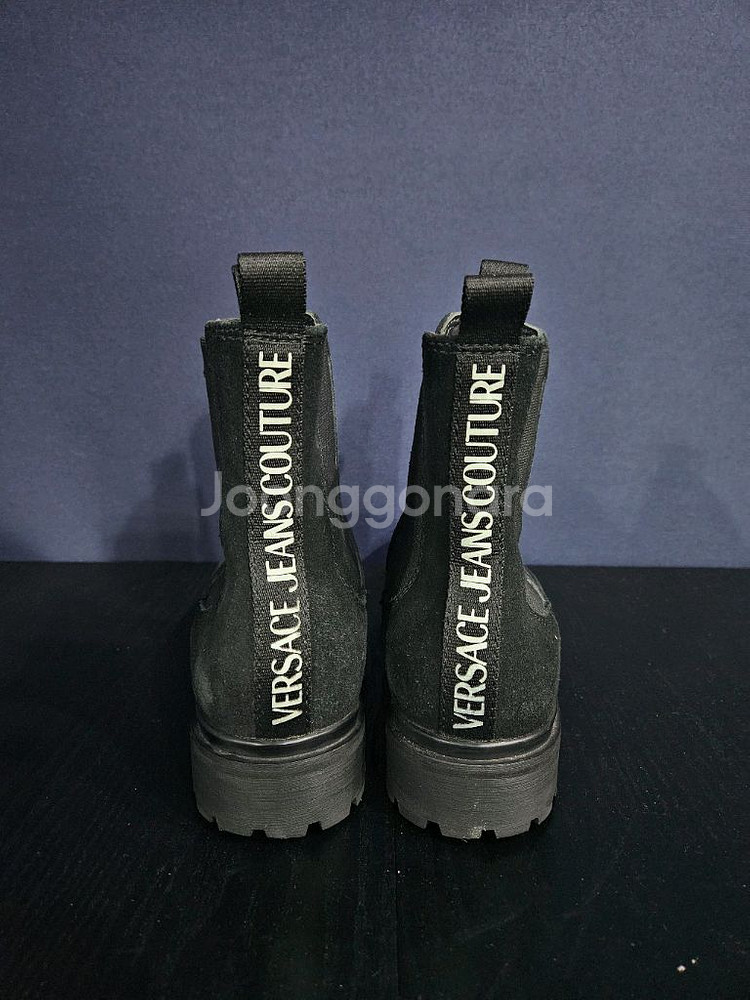 베르사체 진 쿠튀르 블랙컬러 남성 255 세무 부츠--2