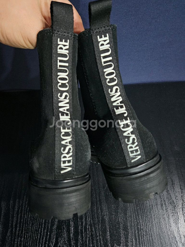 베르사체 진 쿠튀르 블랙컬러 남성 255 세무 부츠--7