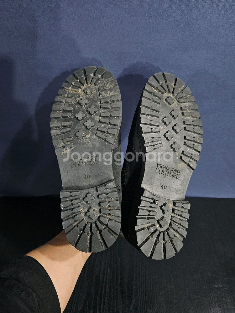 베르사체 진 쿠튀르 블랙컬러 남성 255 세무 부츠--8