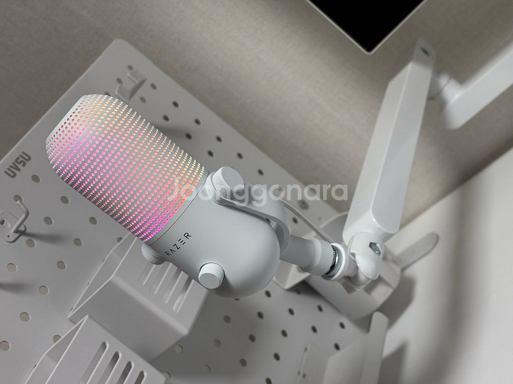 레이저 세이렌 V3 크로마 화이트 에디션 + 마이크암--1