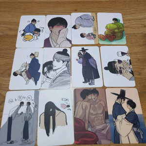 야화첩 투니크 포카 포토카드 12종 세트 27000원