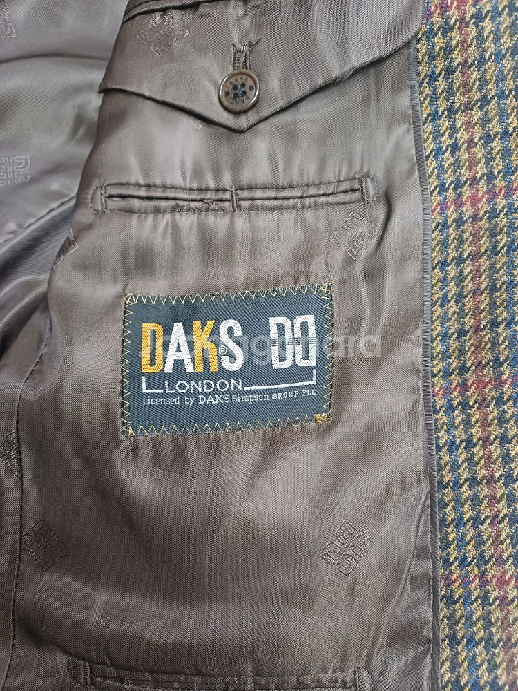 닥스 빈티지 체크 블레이저--5