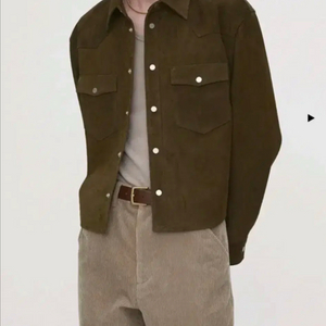 토니웩 25ss 스웨이드. 크롭 셔켓 사이즈 L