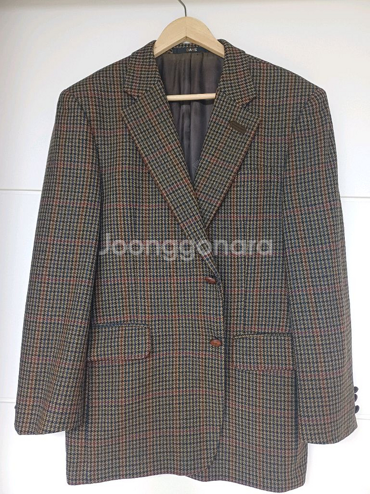 닥스 빈티지 체크 블레이저--7