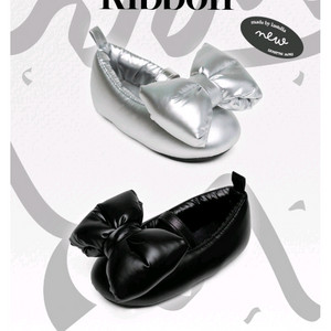 (새상품)라스텔라 패딩 리본 슈즈 구두 160mm