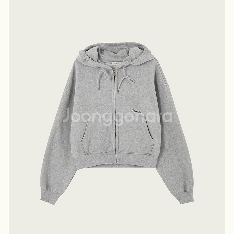 리본빛 데이후드집업 그레이--0