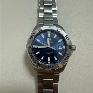 태그호이어 아쿠아레이서 쿼츠 41mm 스틸 청판