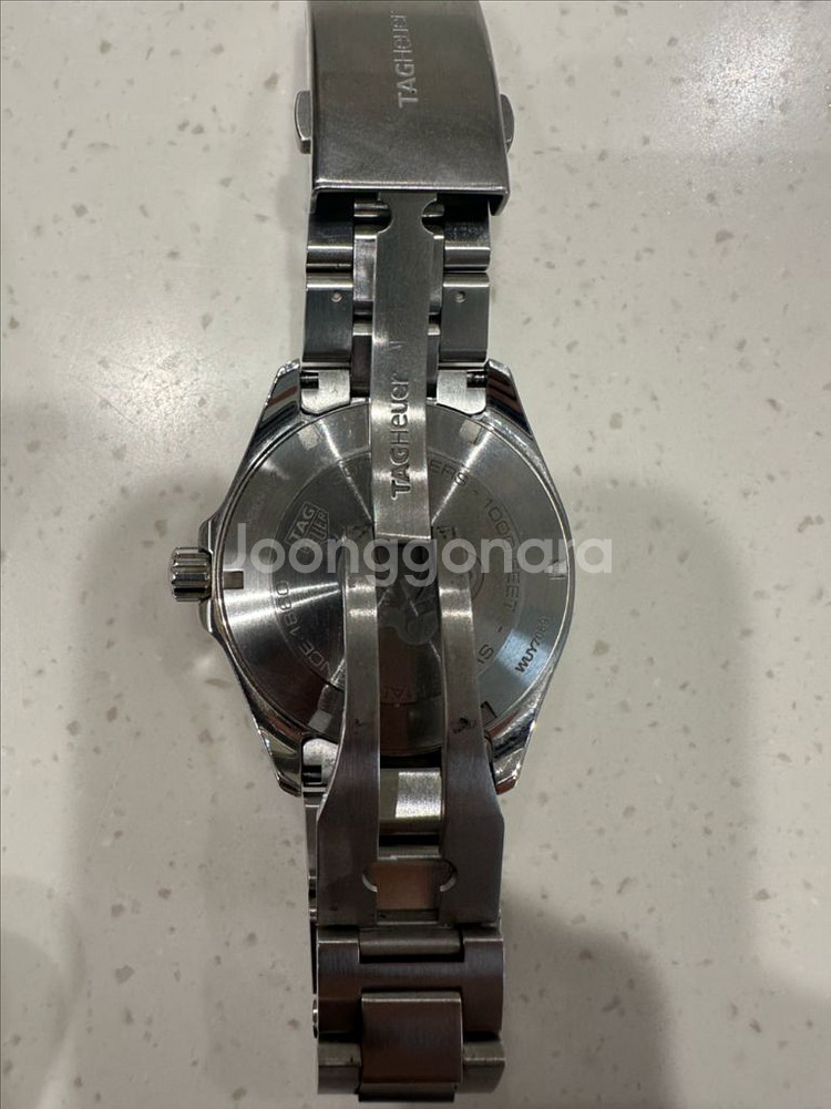태그호이어 아쿠아레이서 쿼츠 41mm 스틸 청판--2