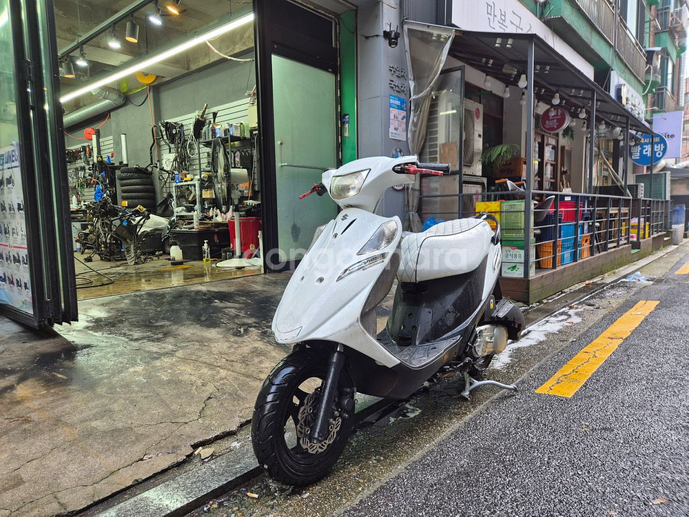 08년식 어드레스125 외수형 중고 오토바이--0